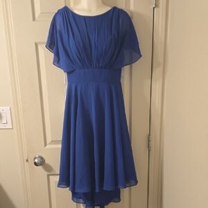 JJs House Royal Blue High Low Dress